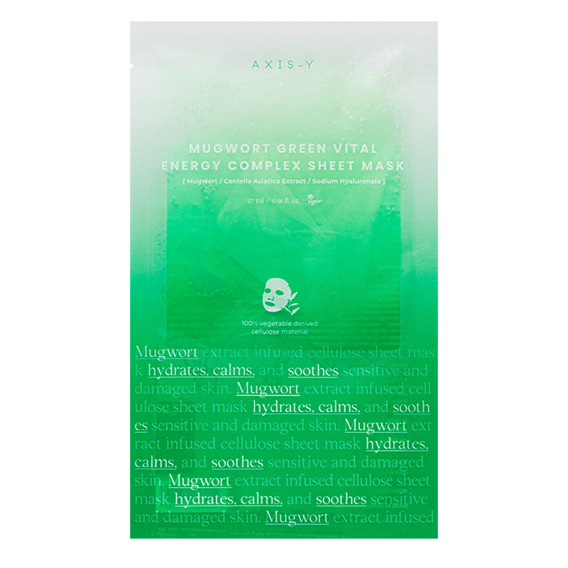 AXIS-Y Mugwort Green Vital Energy Complex Sheet Mask 27 ml