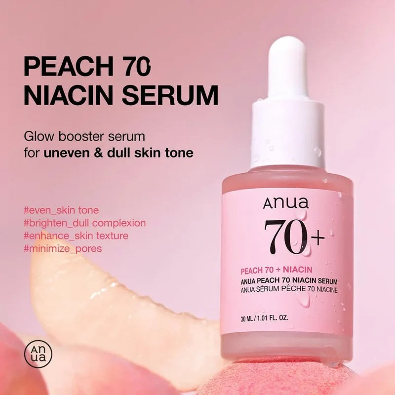 ANUA Peach 70% Niacinamide Serum, 30 ml