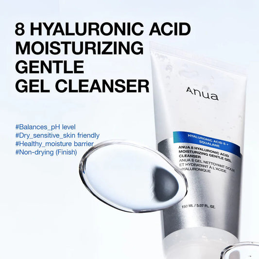 ANUA 8 Hyaluronic Acid Moisturizing Gentle Gel Cleanser 150 ml